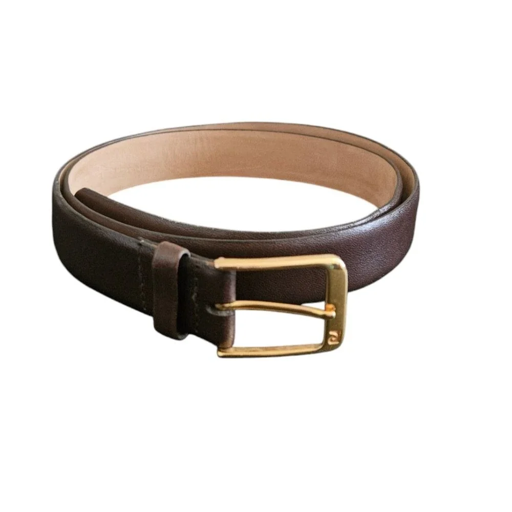 Pierre Cardin Brown Cowhide Leather Belt Size L  40